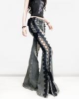 OFFSEAL Y2K Lace Up Flare Jeans