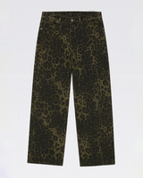 OFFSEAL Y2K Men's Leopard Print Jeans