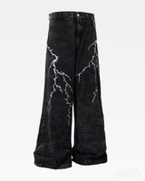 OFFSEAL Lightning Bolt Jeans