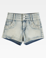OFFSEAL Y2K Low-Rise Denim Shorts