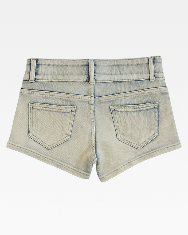 OFFSEAL Y2K Low-Rise Denim Shorts