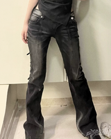 OFFSEAL Y2K Low-Rise Flare Jeans