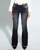 OFFSEAL Y2K Low-Rise Flare Jeans