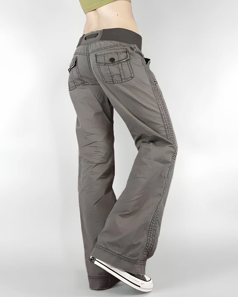 OFFSEAL Low-Rise Flare Pants
