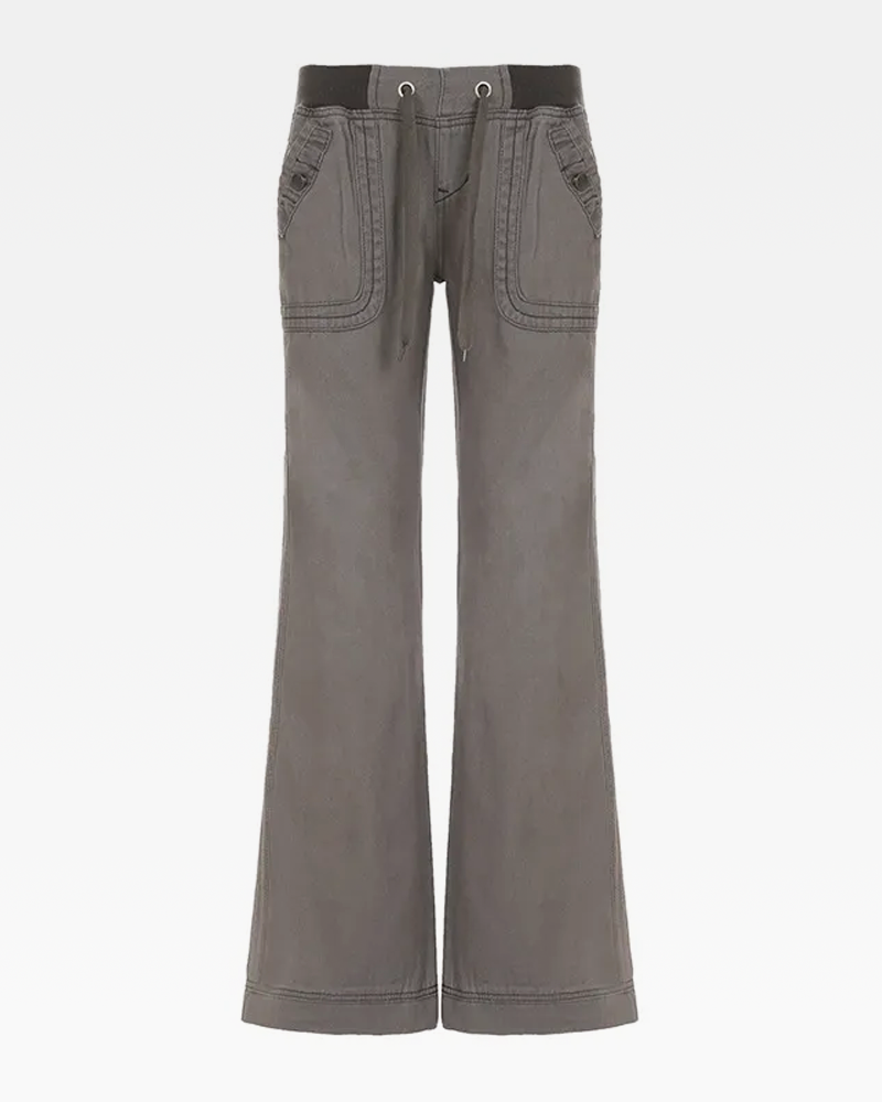 OFFSEAL Low-Rise Flare Pants
