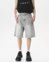 OFFSEAL Men's Gray Denim Shorts