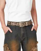 OFFSEAL Men's Leopard Print Belt