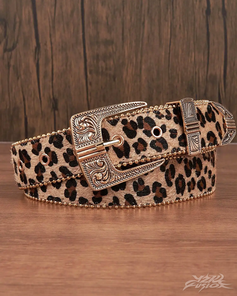 OFFSEAL Men's Leopard Print Belt