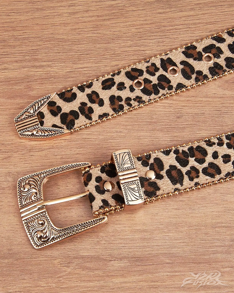 OFFSEAL Men's Leopard Print Belt