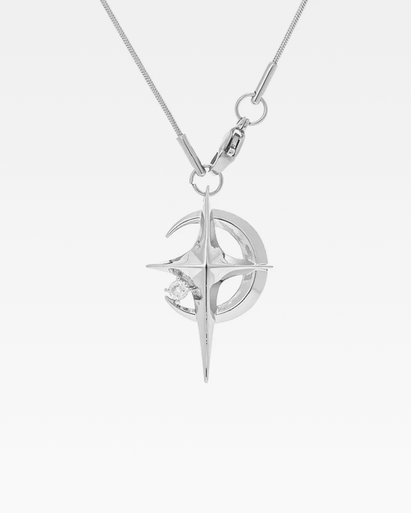 OFFSEAL Y2K Moon And Star Necklace
