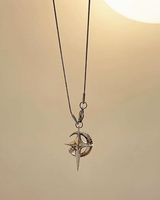 OFFSEAL Y2K Moon And Star Necklace