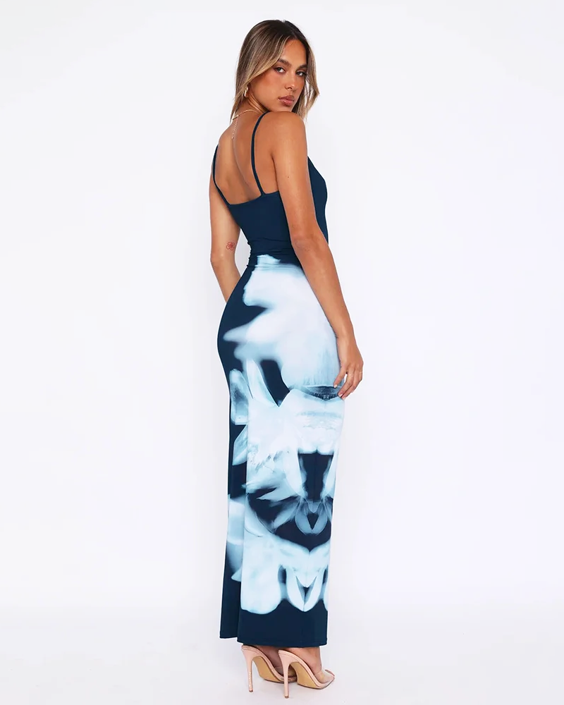 OFFSEAL Navy Blue Bodycon Dress
