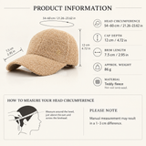 Teddy Fleece Baseball Cap