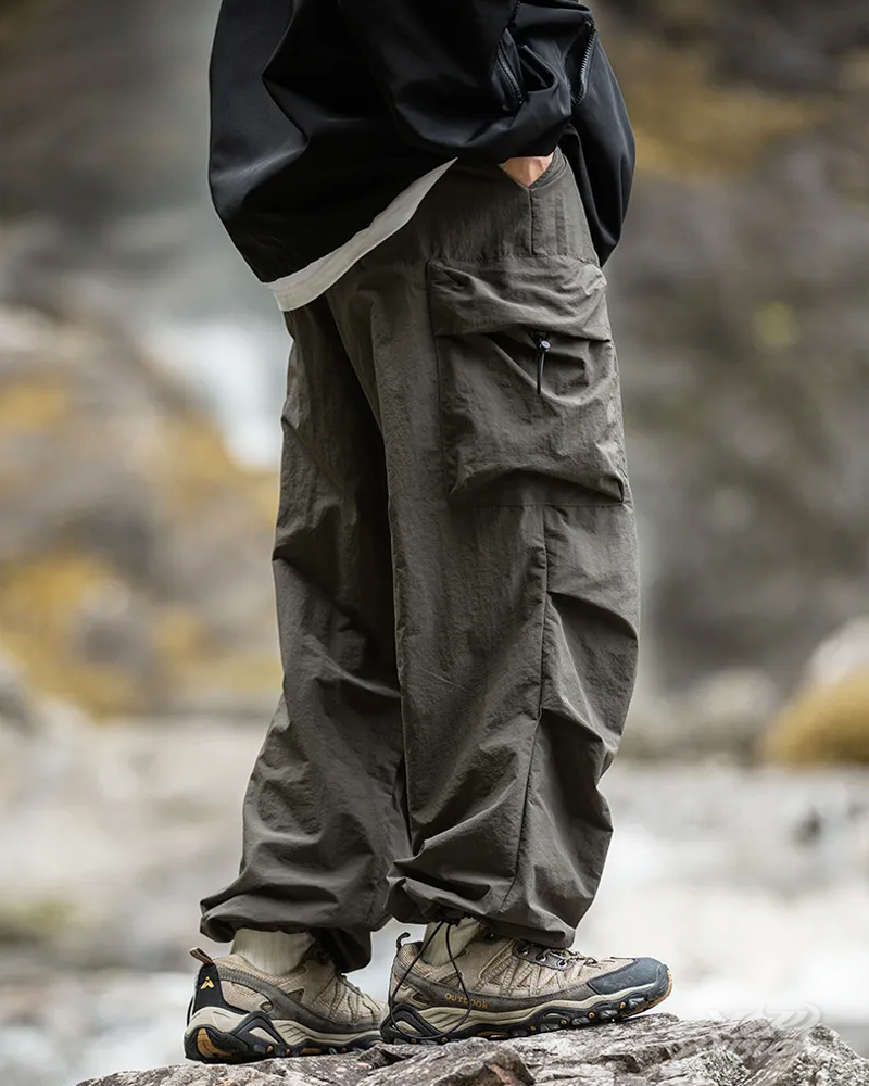 OFFSEAL Men's Parachute Cargo Pants