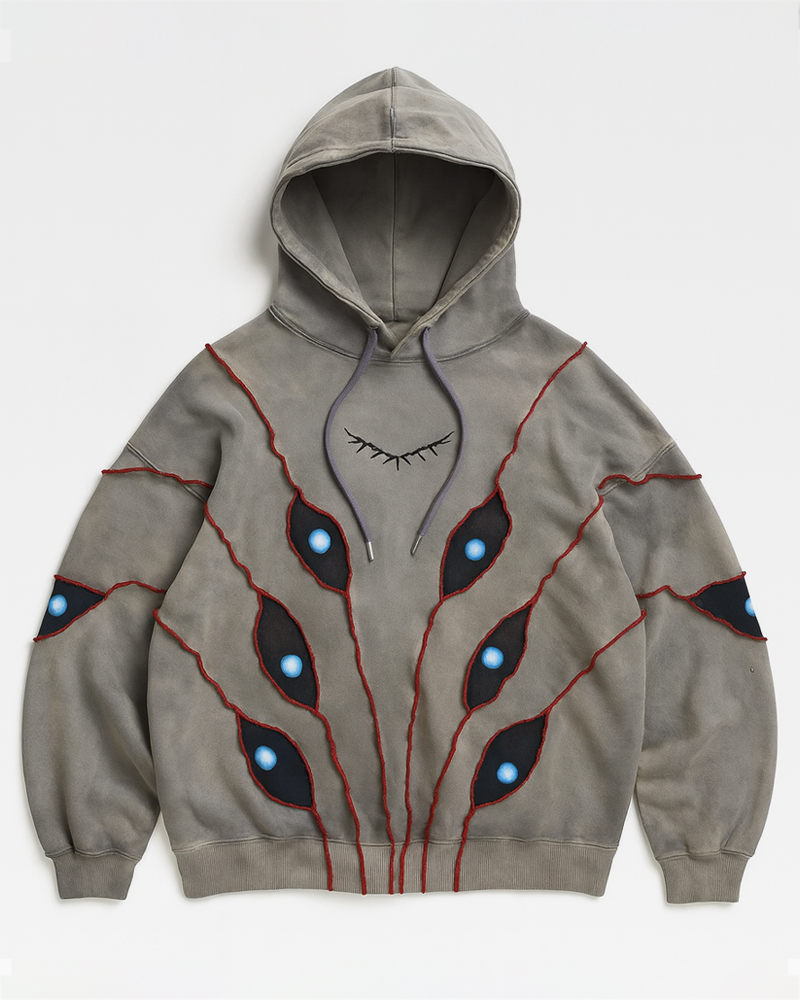 OFFSEAL Patchwork Eye Hoodie