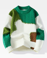 OFFSEAL Y2K Patchwork Sweater