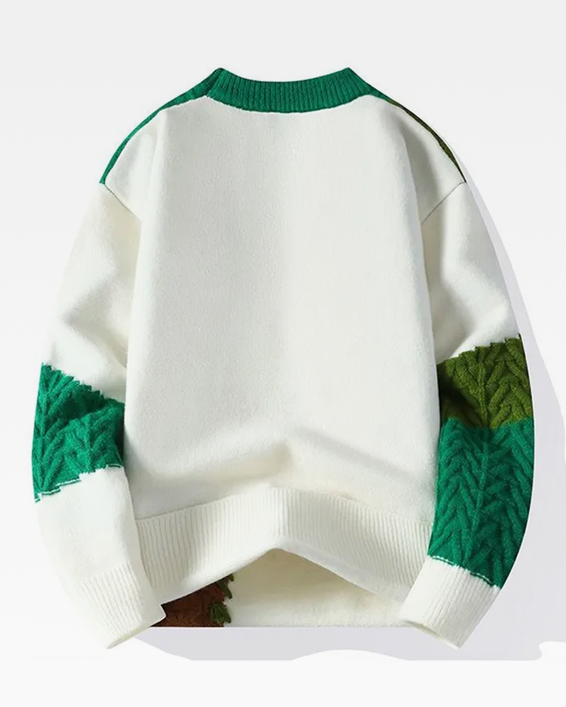 OFFSEAL Y2K Patchwork Sweater