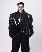 OFFSEAL Y2K Men's Patent Leather Jacket