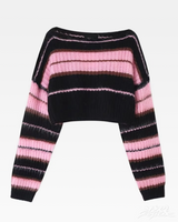 OFFSEAL Pink And Black Sweater