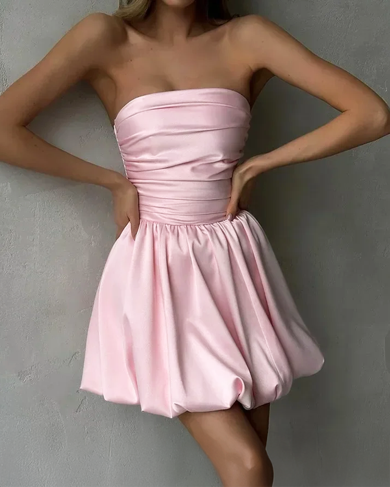 OFFSEAL Pink Bubble Dress