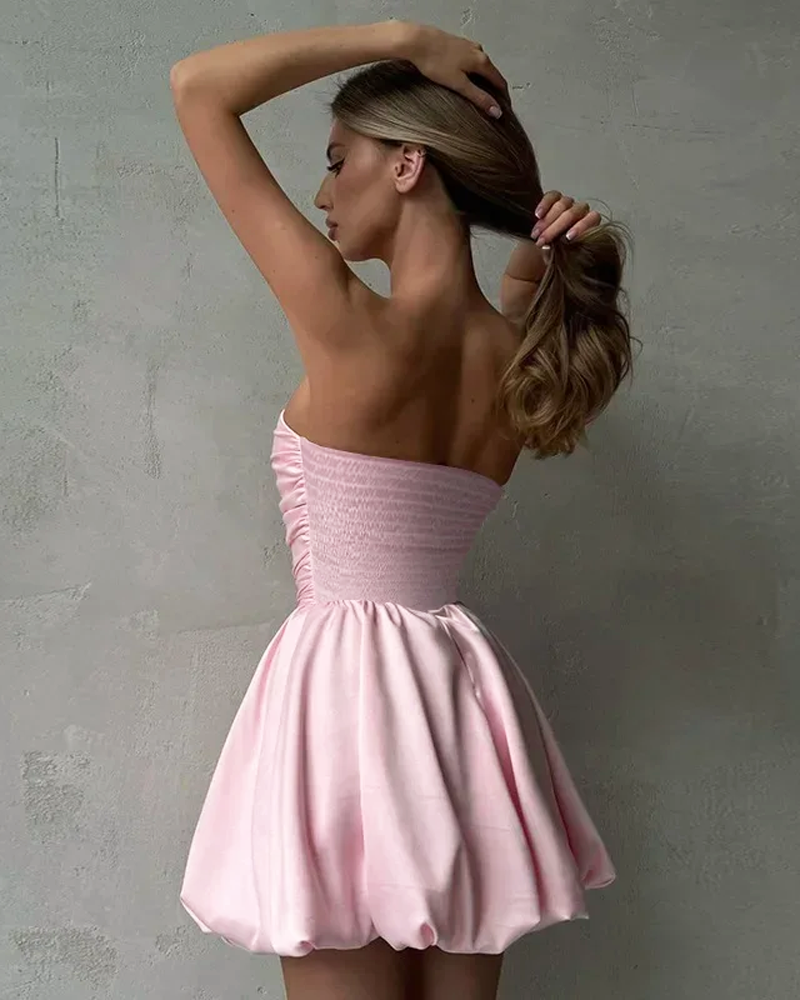 OFFSEAL Pink Bubble Dress