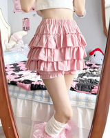 OFFSEAL Pink Ruffle Skirt