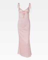 OFFSEAL Pink Satin Slip Dress