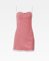 OFFSEAL Red Gingham Mini Dress