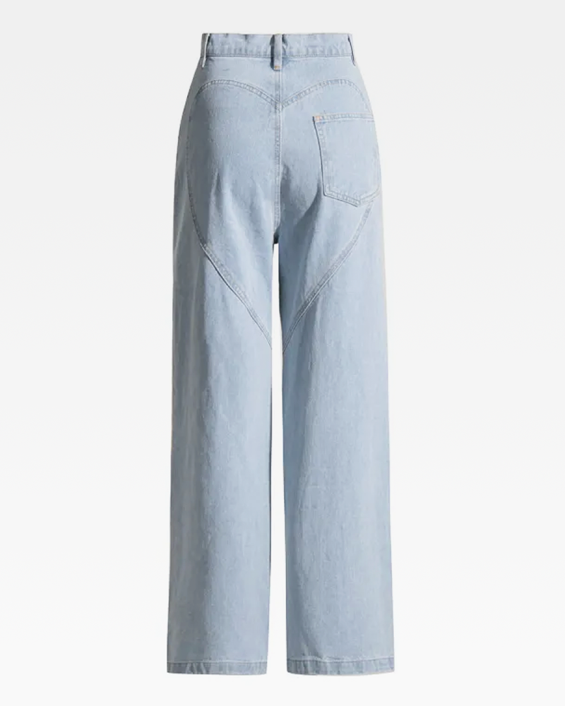 OFFSEAL Rhinestone Cut Out Jeans