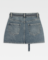OFFSEAL Rhinestone Denim Skirt