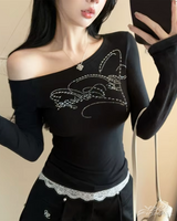 OFFSEAL Y2K Rhinestone Top