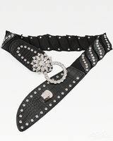 OFFSEAL Rhinestone Waist Belt
