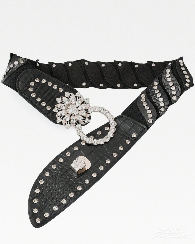 OFFSEAL Rhinestone Waist Belt