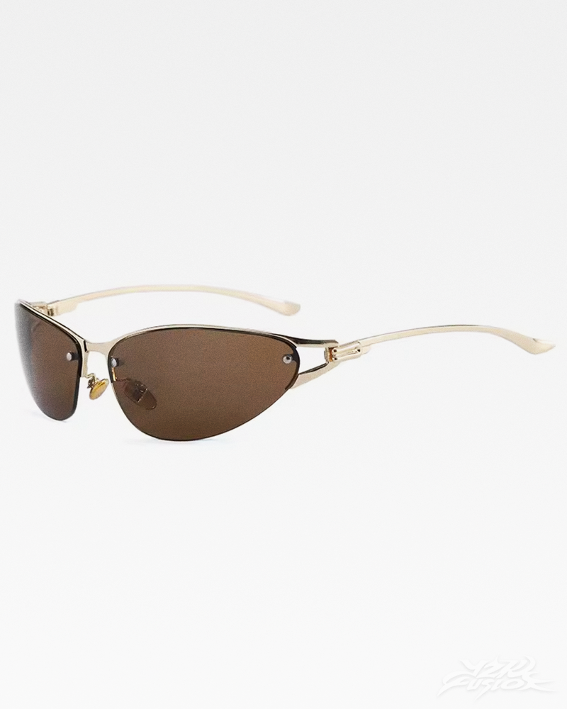 OFFSEAL Rimless Oval Sunglasses
