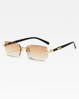 OFFSEAL Y2K Rimless Rectangle Sunglasses 2
