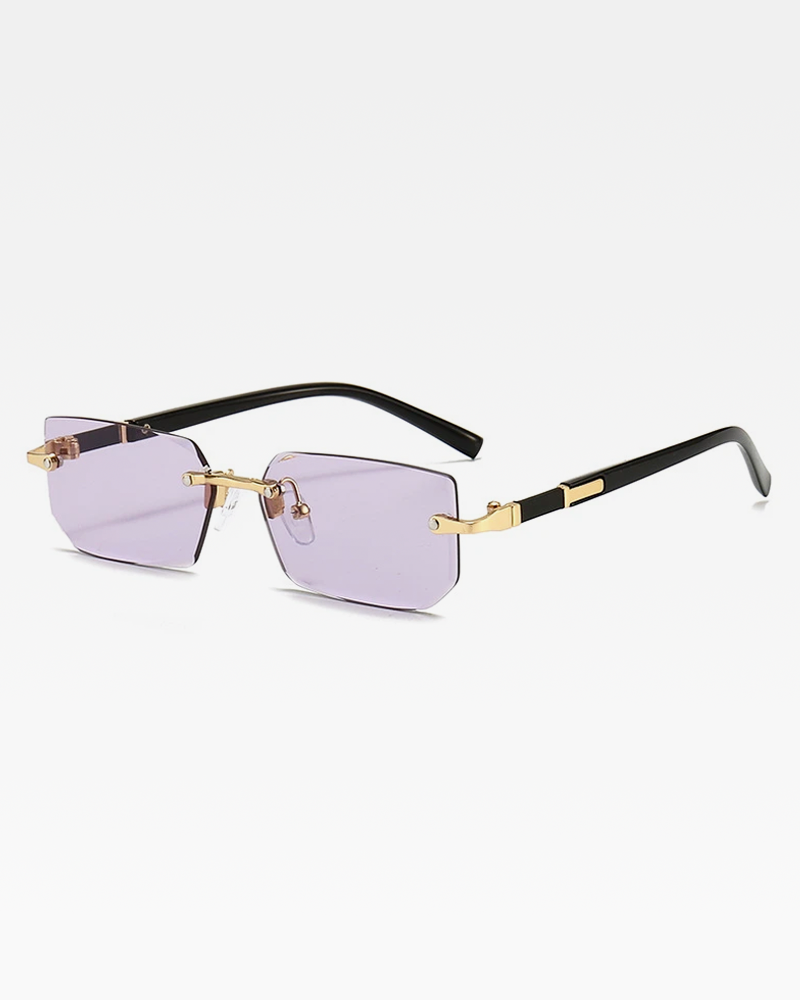 OFFSEAL Y2K Rimless Rectangle Sunglasses 2