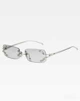 OFFSEAL Y2K Rimless Rectangle Sunglasses