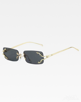 OFFSEAL Y2K Rimless Rectangle Sunglasses