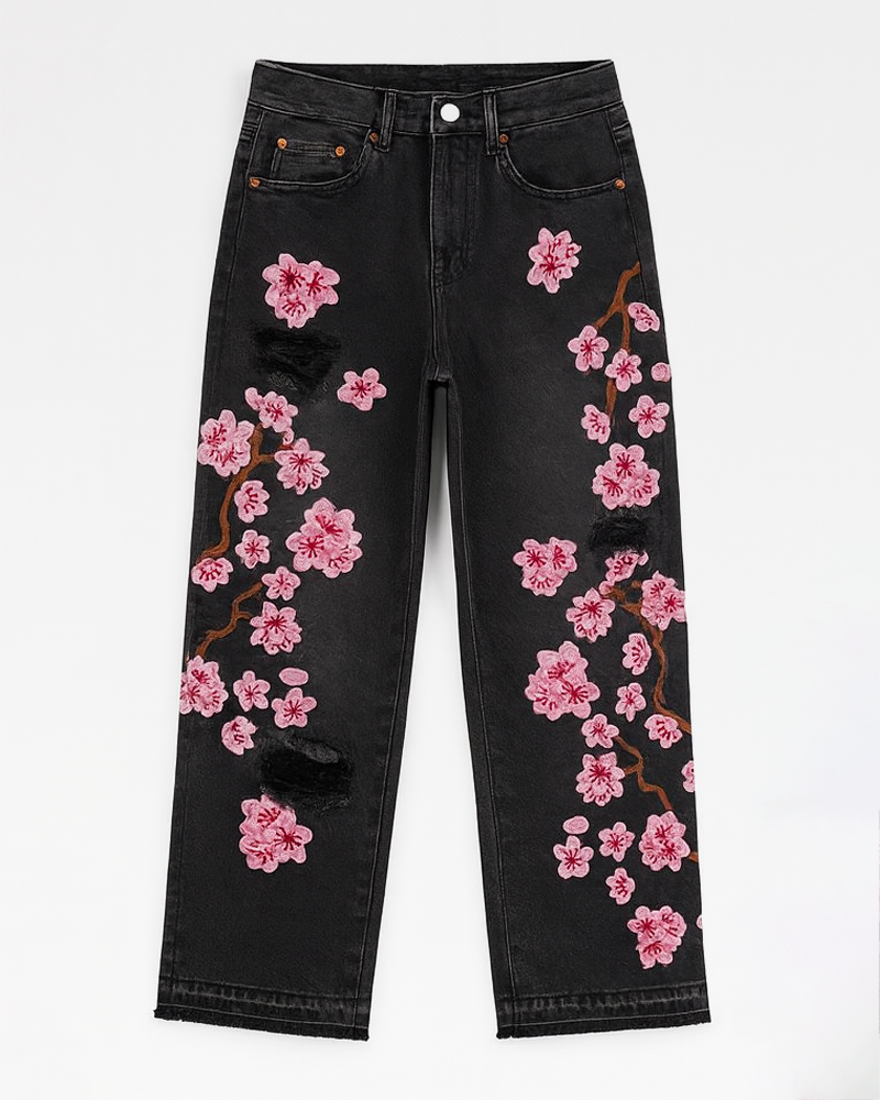 OFFSEAL Y2K Sakura Jeans
