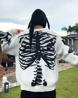 OFFSEAL Skeleton Knit Sweater