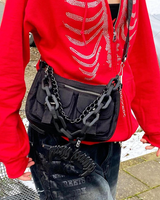 OFFSEAL Skeleton Rhinestone Hoodie