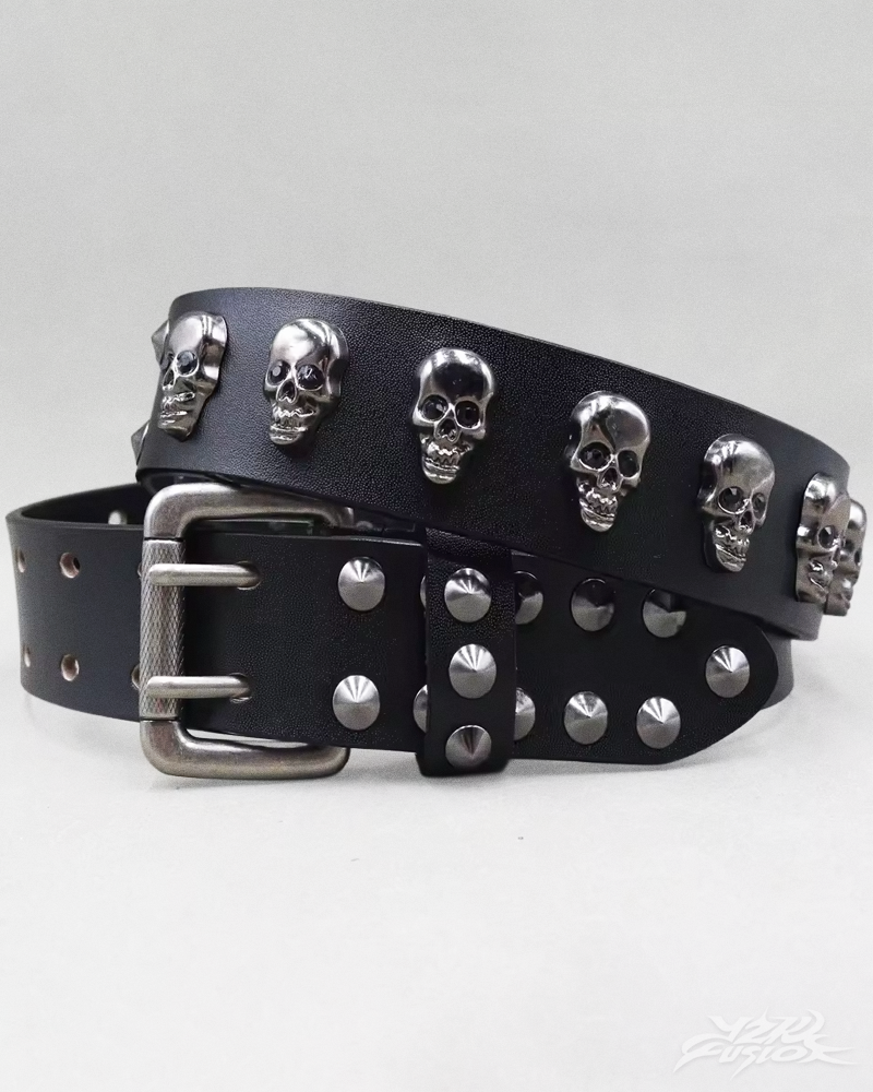 OFFSEAL Skull Studded Belt
