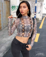 OFFSEAL Snake Print Top