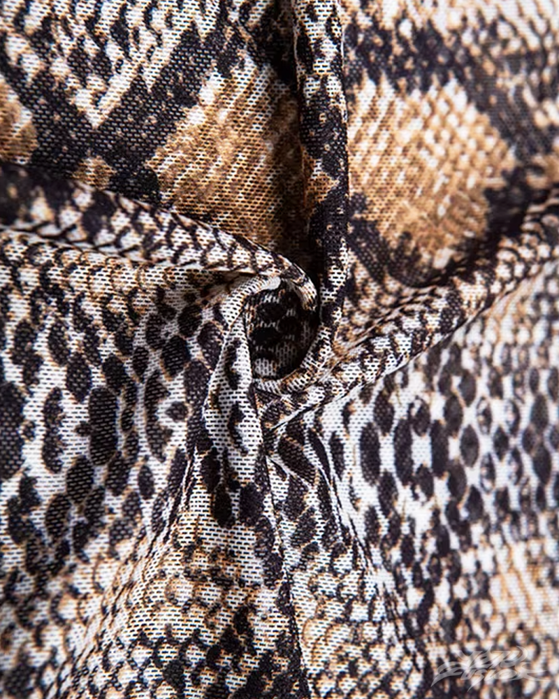 OFFSEAL Snake Print Top