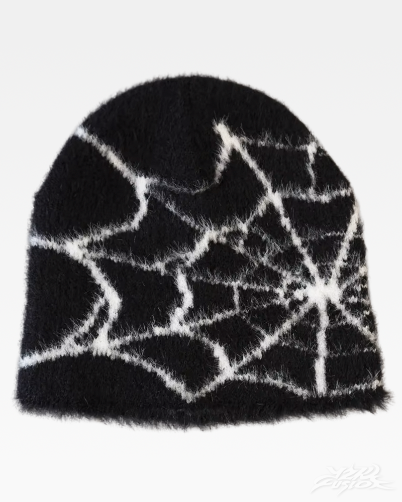 OFFSEAL Y2K Spiderweb Knit Beanie