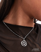 OFFSEAL Y2K Spiral Pendant Necklace