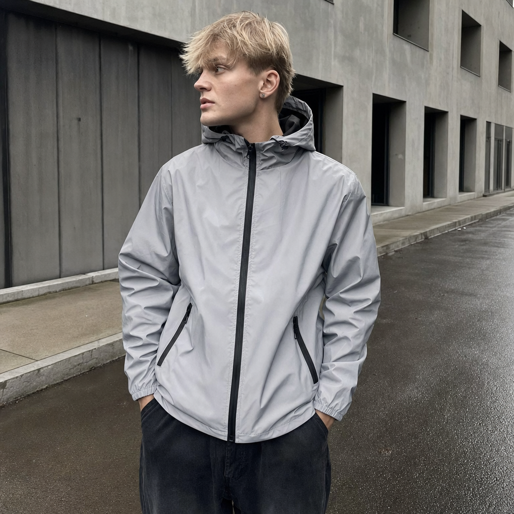 Night Reflective Hooded Jacket