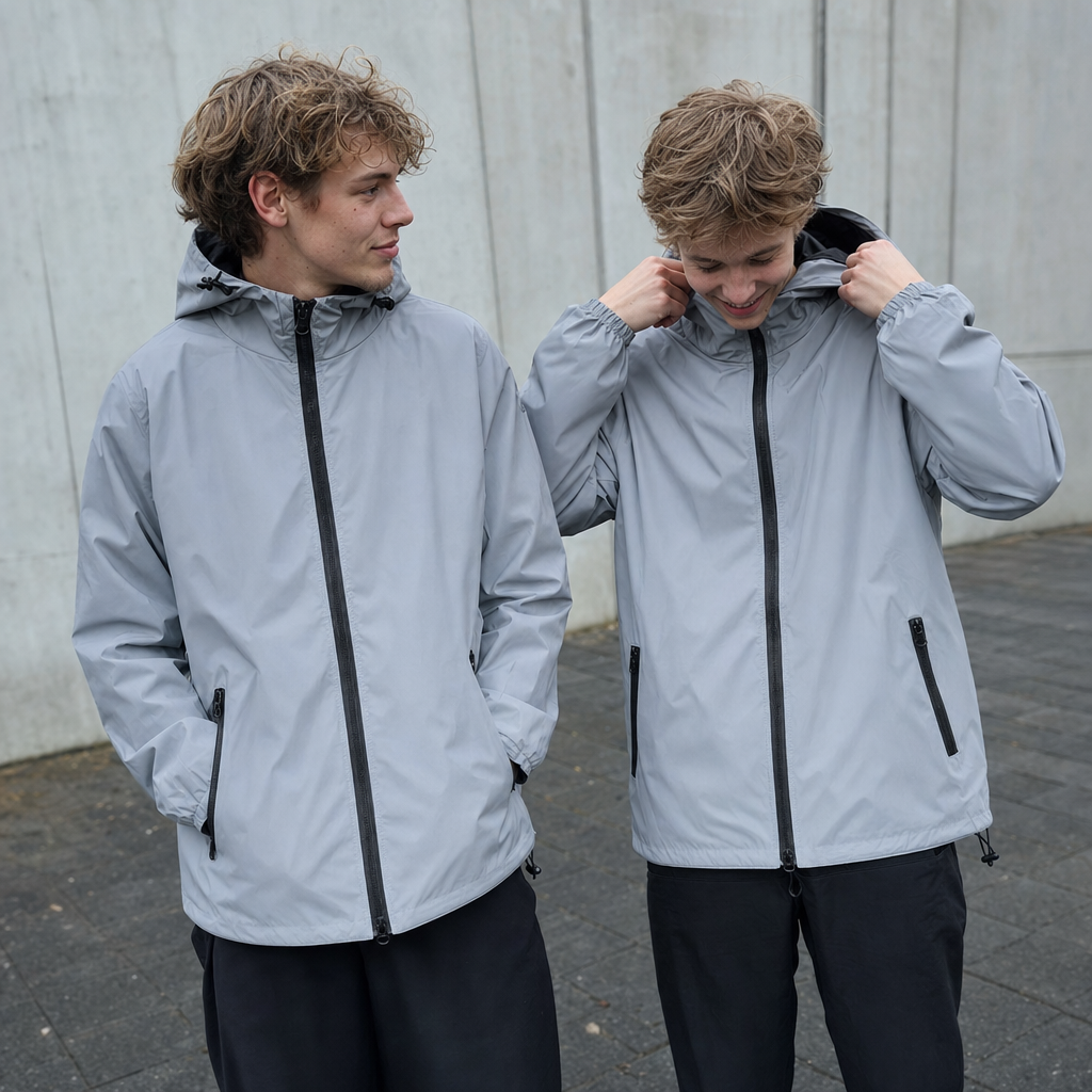 Night Reflective Hooded Jacket