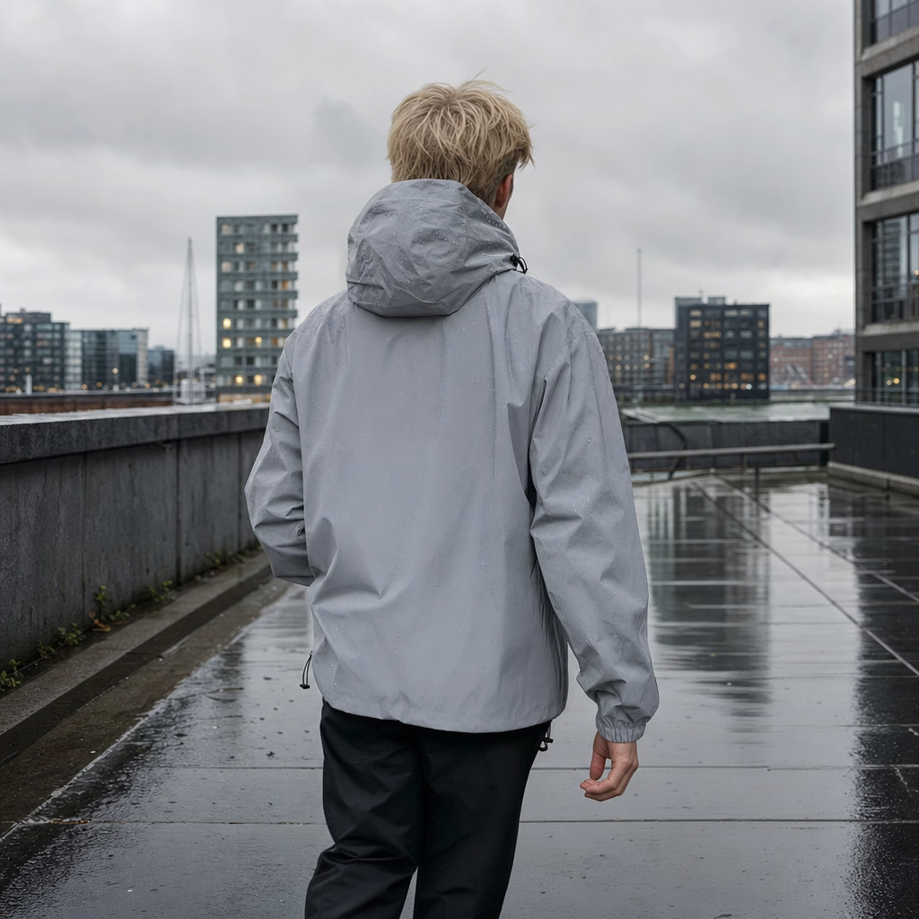 Night Reflective Hooded Jacket