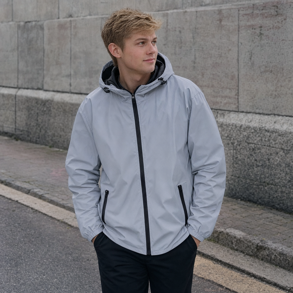 Night Reflective Hooded Jacket
